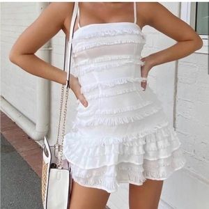 White princess polly tassel dress